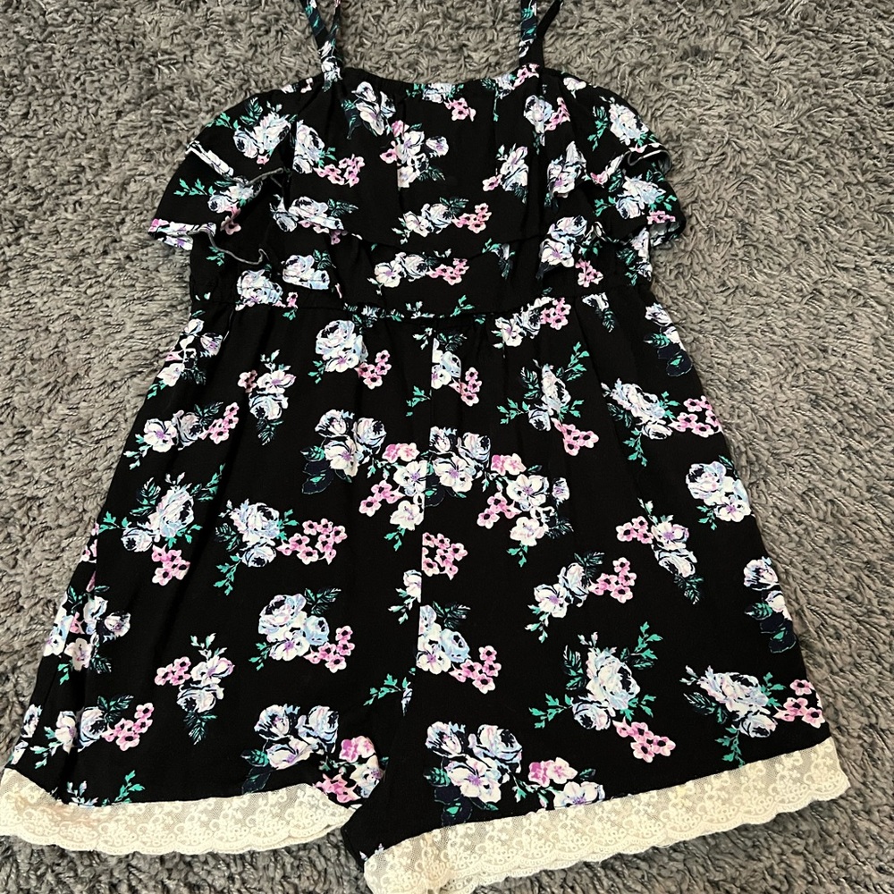 Justice floral romper
